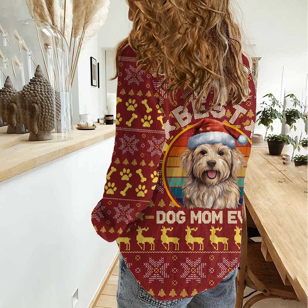 Havanese Best Dog Mom Christmas Women Casual Shirt Xmas Holiday Patterns - Wonder Print Shop