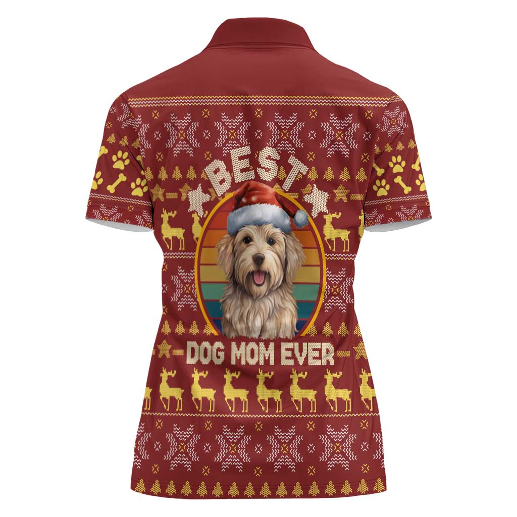 Havanese Best Dog Mom Christmas Women Polo Shirt Xmas Holiday Patterns - Wonder Print Shop