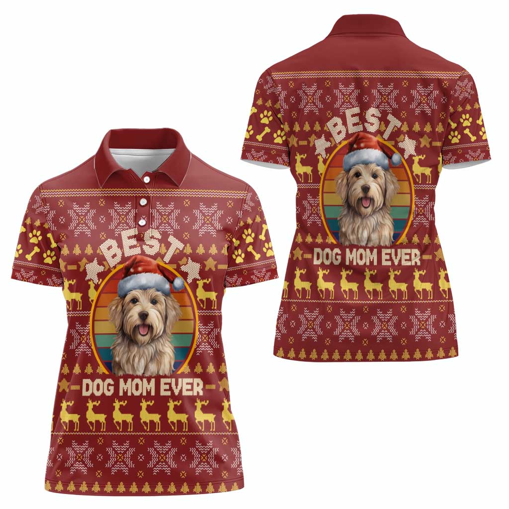 Havanese Best Dog Mom Christmas Women Polo Shirt Xmas Holiday Patterns - Wonder Print Shop