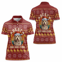 Havanese Best Dog Mom Christmas Women Polo Shirt Xmas Holiday Patterns - Wonder Print Shop