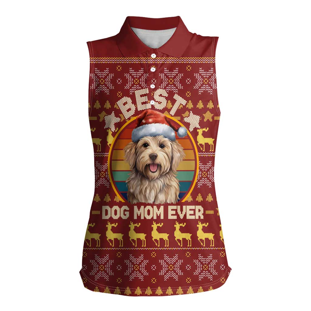 Havanese Best Dog Mom Christmas Women Sleeveless Polo Shirt Xmas Holiday Patterns - Wonder Print Shop
