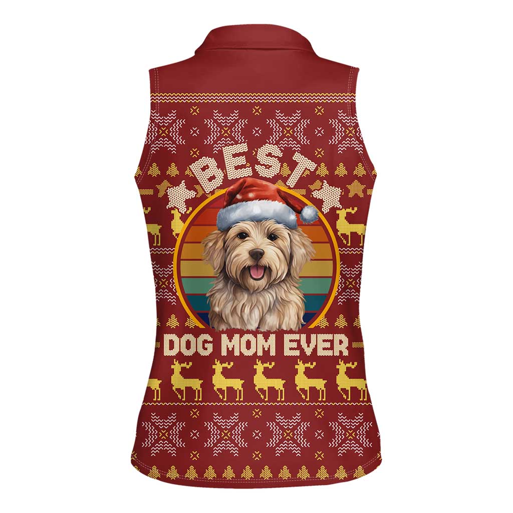 Havanese Best Dog Mom Christmas Women Sleeveless Polo Shirt Xmas Holiday Patterns - Wonder Print Shop