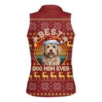 Havanese Best Dog Mom Christmas Women Sleeveless Polo Shirt Xmas Holiday Patterns - Wonder Print Shop
