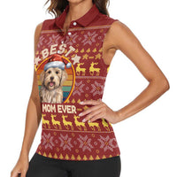 Havanese Best Dog Mom Christmas Women Sleeveless Polo Shirt Xmas Holiday Patterns - Wonder Print Shop