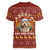 Havanese Best Dog Mom Christmas Women V-Neck T-Shirt Xmas Holiday Patterns - Wonder Print Shop