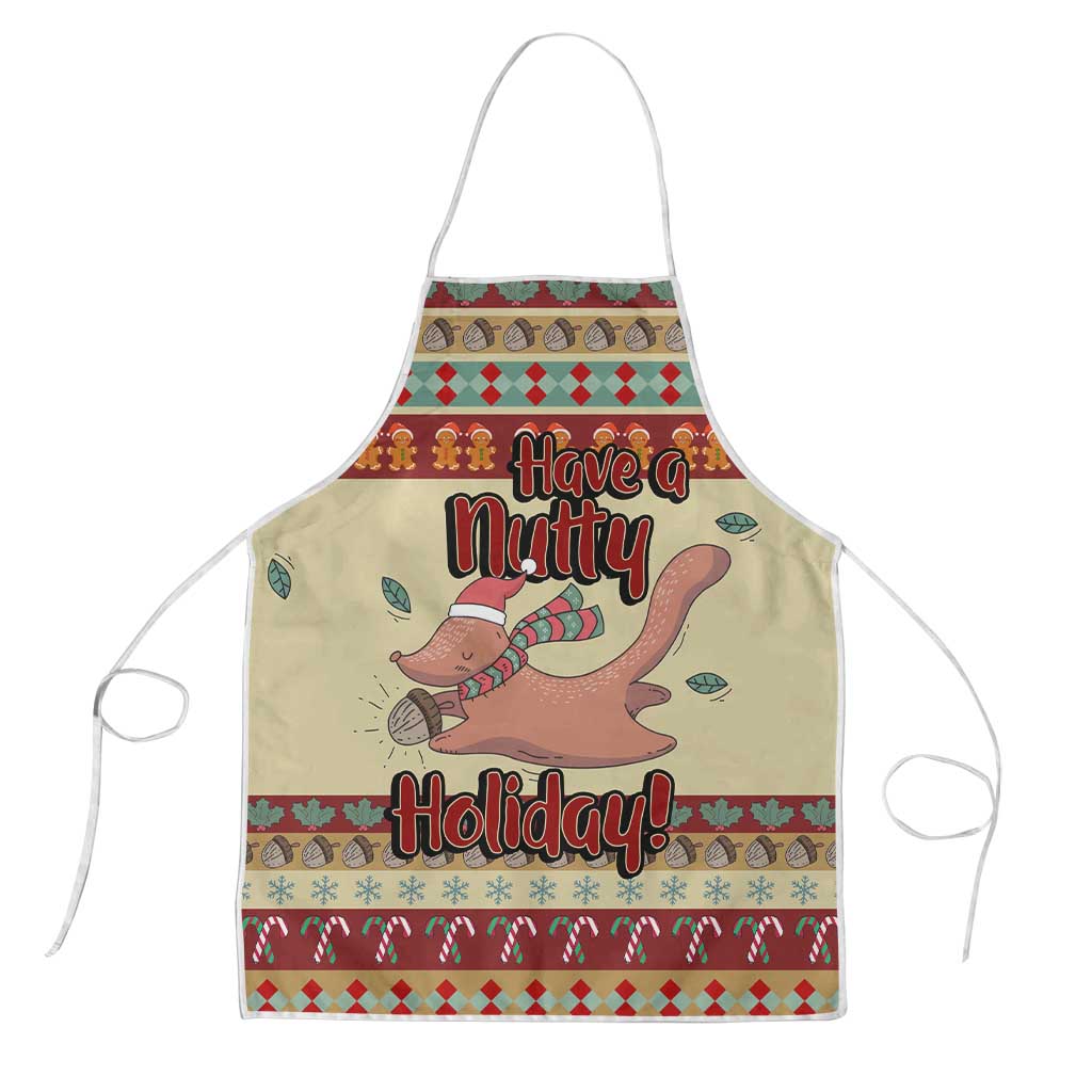 Have A Nutty Holiday Christmas Christmas Apron Xmas Holiday Patterns - Wonder Print Shop
