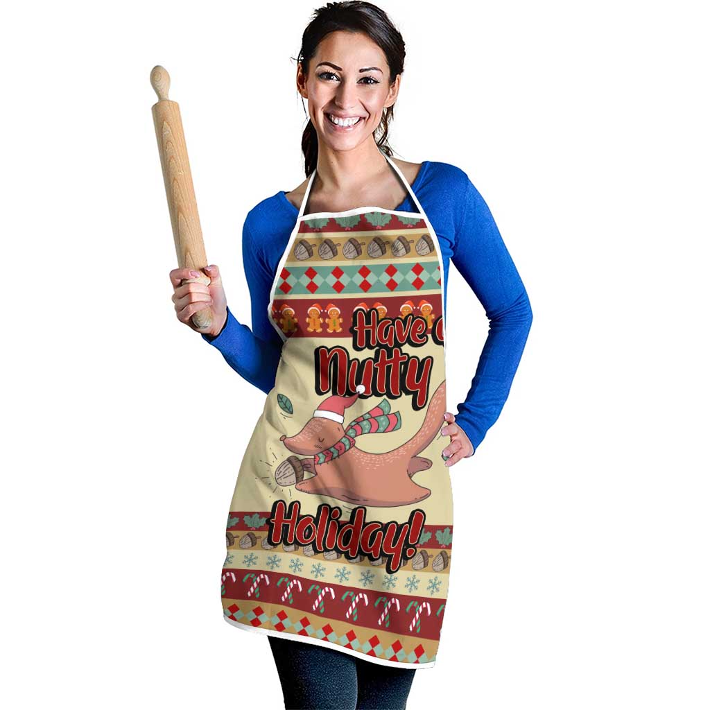 Have A Nutty Holiday Christmas Christmas Apron Xmas Holiday Patterns - Wonder Print Shop