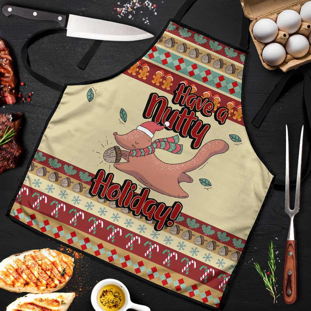 Have A Nutty Holiday Christmas Christmas Apron Xmas Holiday Patterns - Wonder Print Shop