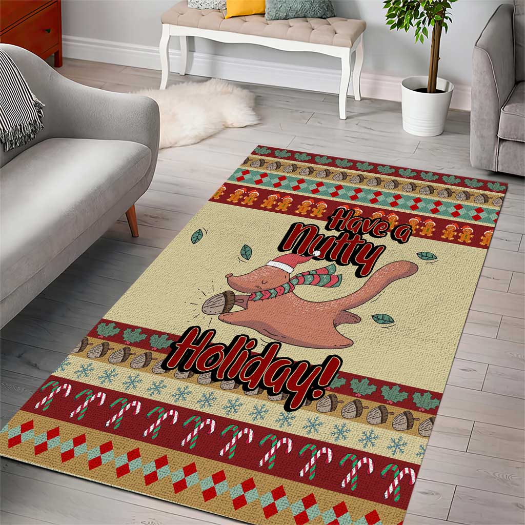 Have A Nutty Holiday Christmas Christmas Area Rug Xmas Holiday Patterns - Wonder Print Shop