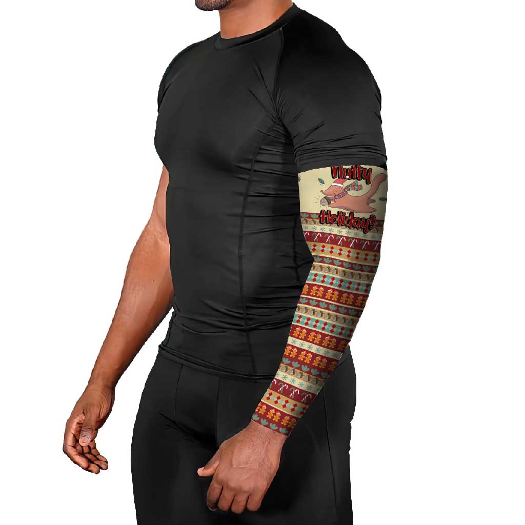 Have A Nutty Holiday Christmas Christmas Arm Sleeves Xmas Holiday Patterns - Wonder Print Shop
