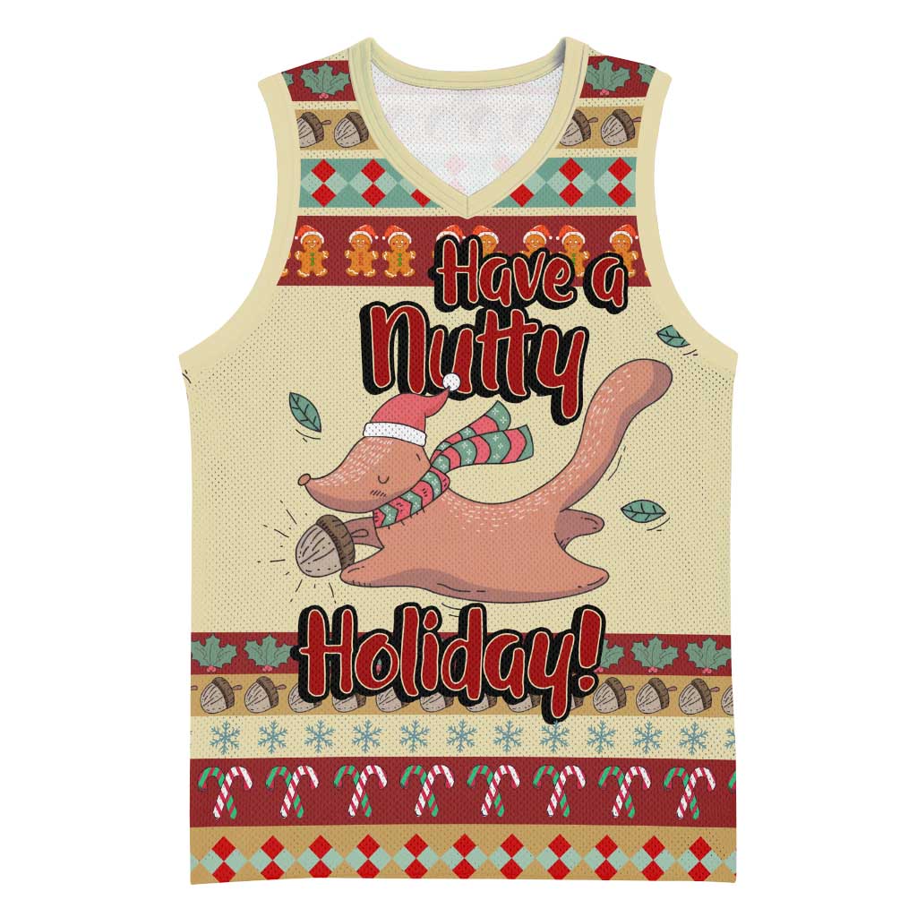 Have A Nutty Holiday Christmas Christmas Basketball Jersey Xmas Holiday Patterns - Wonder Print Shop