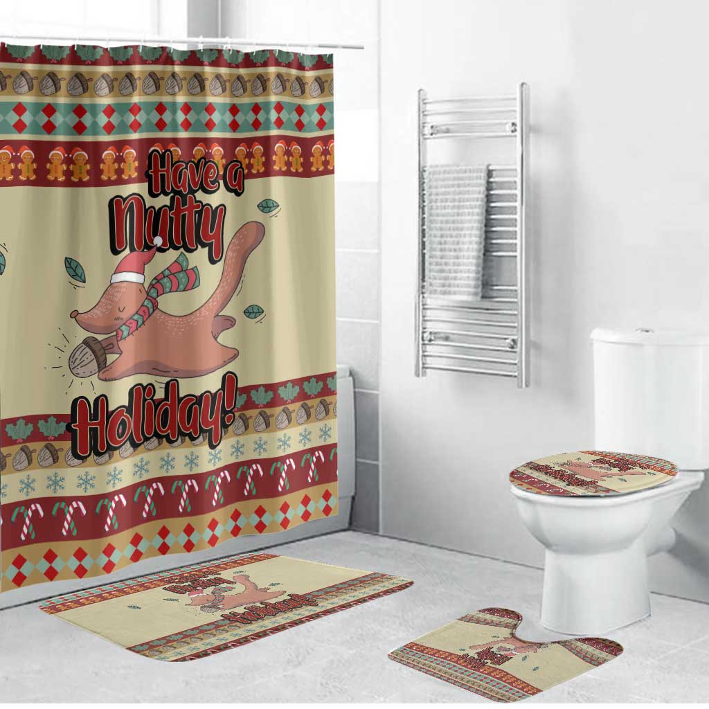 Have A Nutty Holiday Christmas Christmas Bathroom Set Xmas Holiday Patterns - Wonder Print Shop