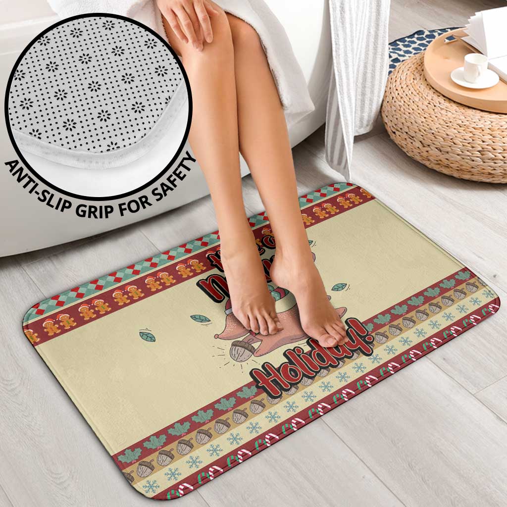 Have A Nutty Holiday Christmas Christmas Bathroom Set Xmas Holiday Patterns - Wonder Print Shop
