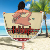 Have A Nutty Holiday Christmas Christmas Beach Blanket Xmas Holiday Patterns - Wonder Print Shop