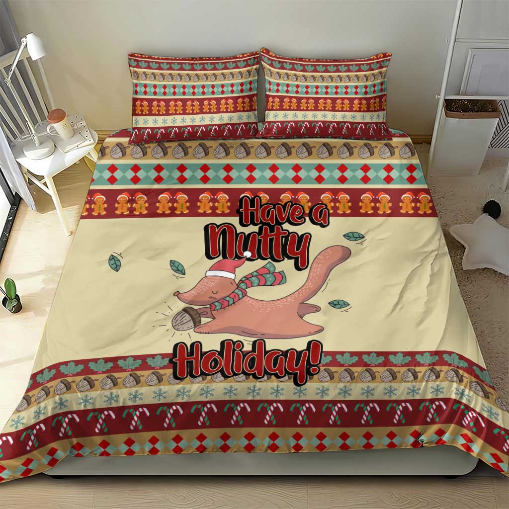 Have A Nutty Holiday Christmas Christmas Bedding Set Xmas Holiday Patterns - Wonder Print Shop