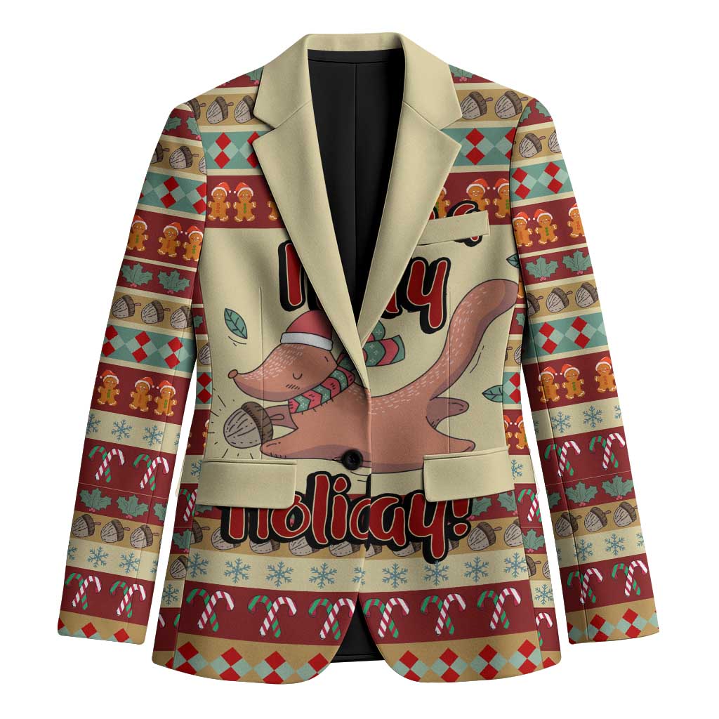 Have A Nutty Holiday Christmas Christmas Blazer Xmas Holiday Patterns - Wonder Print Shop