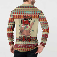 Have A Nutty Holiday Christmas Christmas Button Sweatshirt Xmas Holiday Patterns - Wonder Print Shop