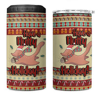 Have A Nutty Holiday Christmas Christmas 4 in 1 Can Cooler Tumbler Xmas Holiday Patterns - Wonder Print Shop