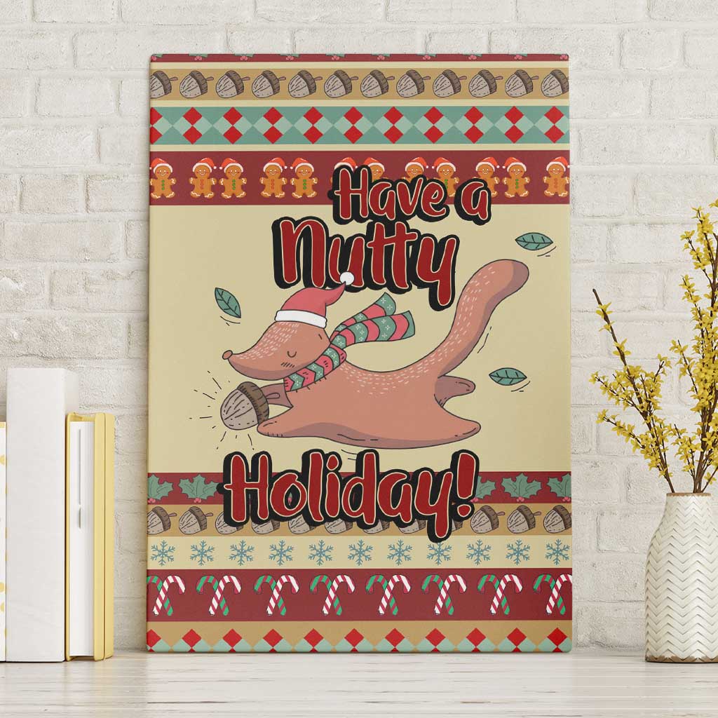 Have A Nutty Holiday Christmas Christmas Canvas Wall Art Xmas Holiday Patterns - Wonder Print Shop