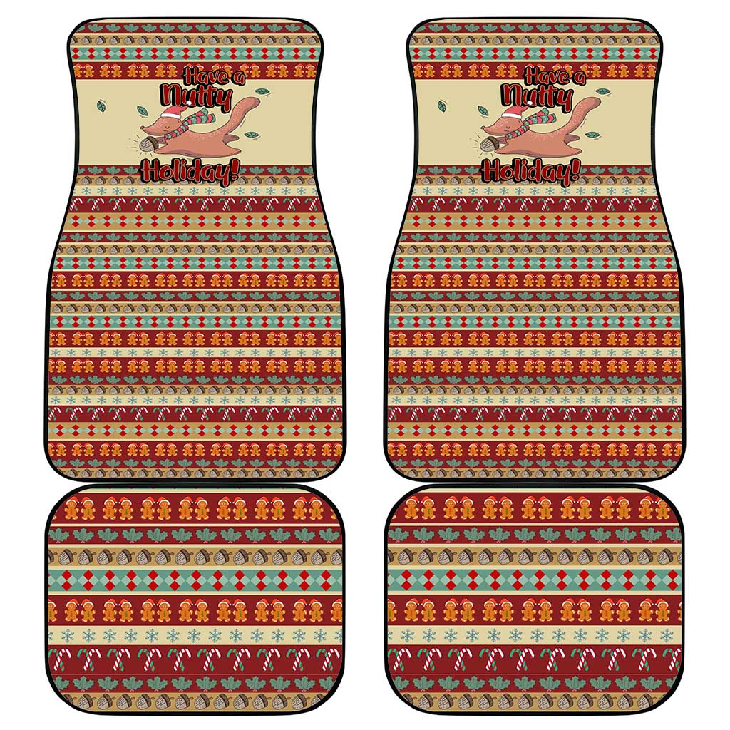 Have A Nutty Holiday Christmas Christmas Car Mats Xmas Holiday Patterns - Wonder Print Shop