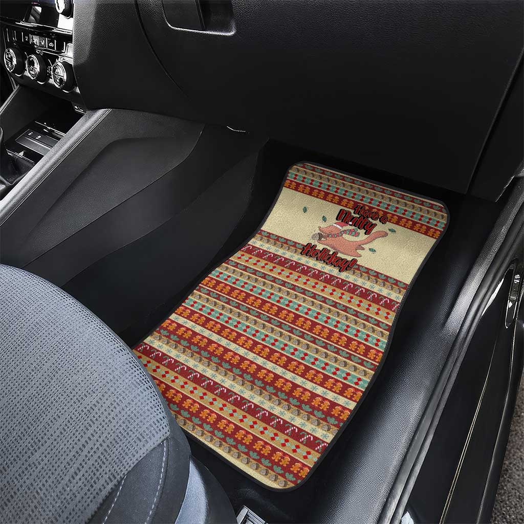 Have A Nutty Holiday Christmas Christmas Car Mats Xmas Holiday Patterns - Wonder Print Shop