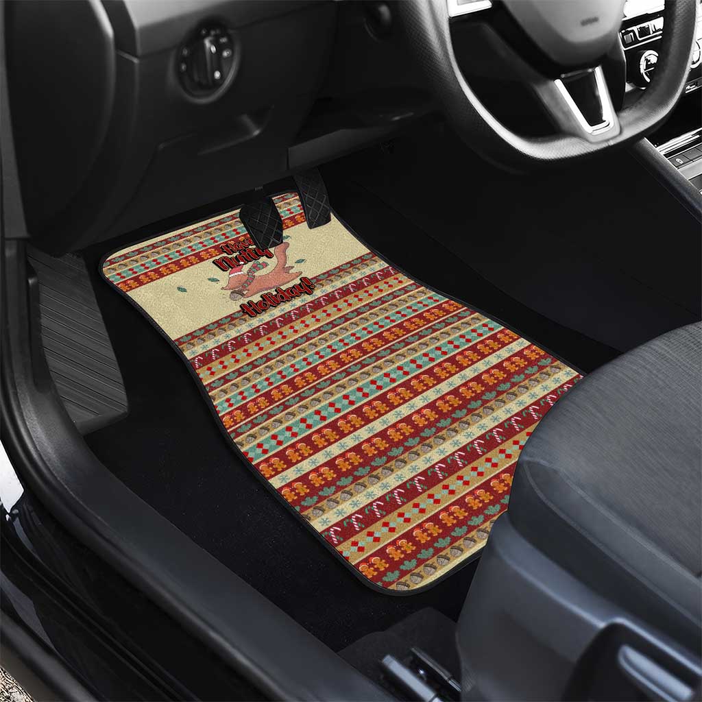 Have A Nutty Holiday Christmas Christmas Car Mats Xmas Holiday Patterns - Wonder Print Shop