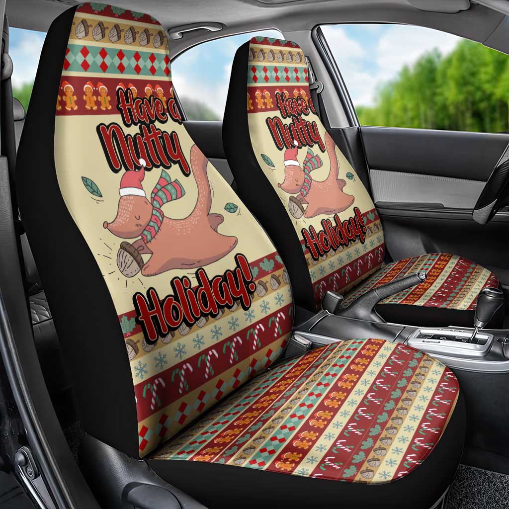 Have A Nutty Holiday Christmas Christmas Car Seat Cover Xmas Holiday Patterns - Wonder Print Shop