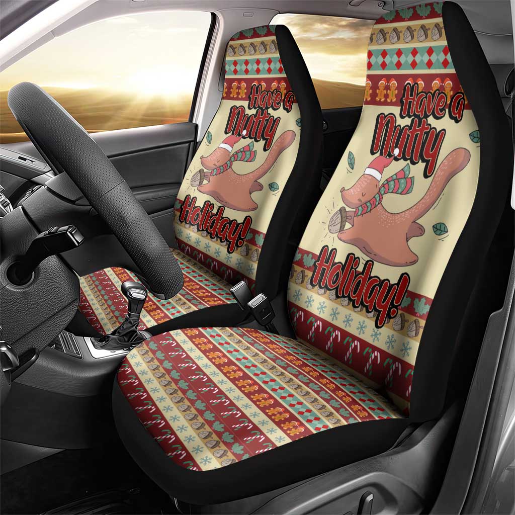 Have A Nutty Holiday Christmas Christmas Car Seat Cover Xmas Holiday Patterns - Wonder Print Shop