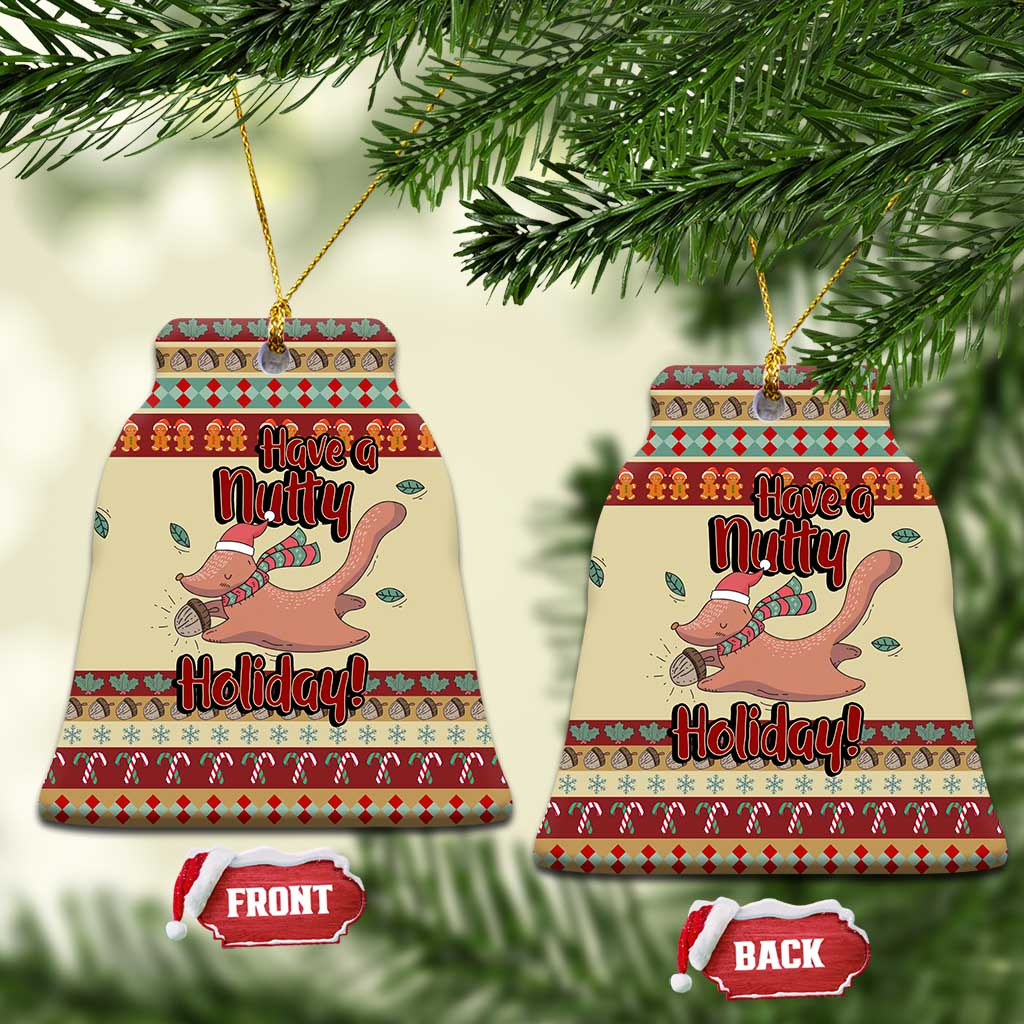 Have A Nutty Holiday Christmas Ceramic Ornament Xmas Holiday Patterns - Wonder Print Shop