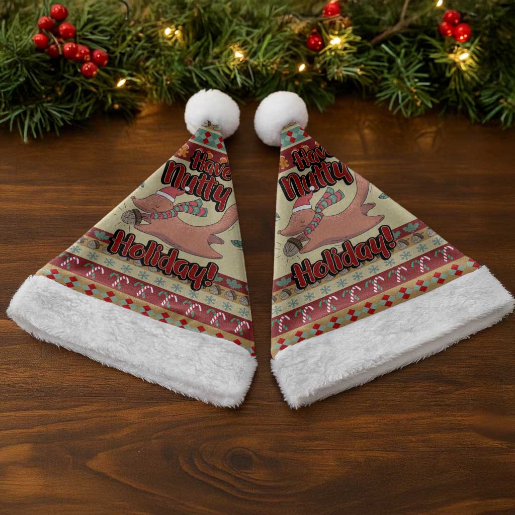 Have A Nutty Holiday Christmas Christmas Santa Hat Xmas Holiday Patterns - Wonder Print Shop