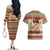 Have A Nutty Holiday Christmas Christmas Couples Matching Off The Shoulder Long Sleeve Dress and Hawaiian Shirt Xmas Holiday Patterns - Wonder Print Shop