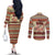 Have A Nutty Holiday Christmas Christmas Couples Matching Off The Shoulder Long Sleeve Dress and Long Sleeve Button Shirt Xmas Holiday Patterns - Wonder Print Shop