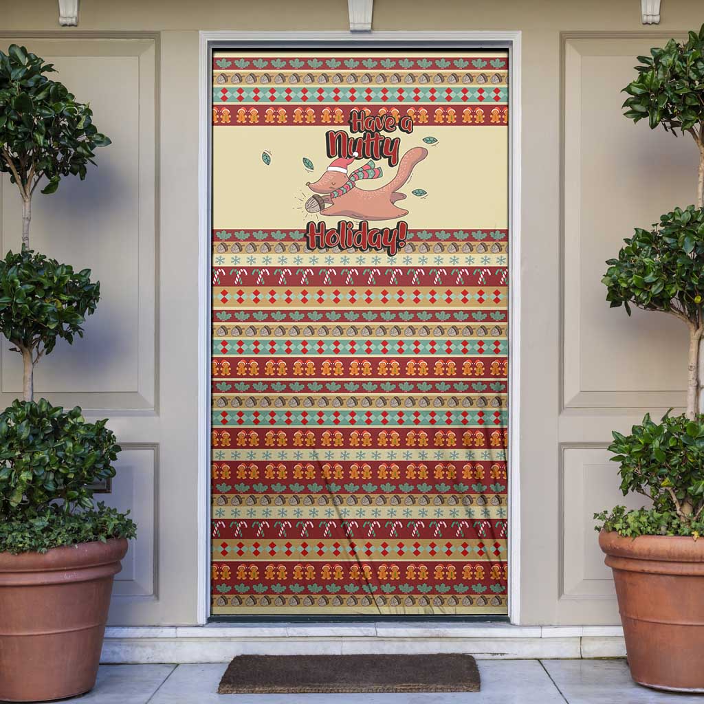 Have A Nutty Holiday Christmas Christmas Door Cover Xmas Holiday Patterns - Wonder Print Shop