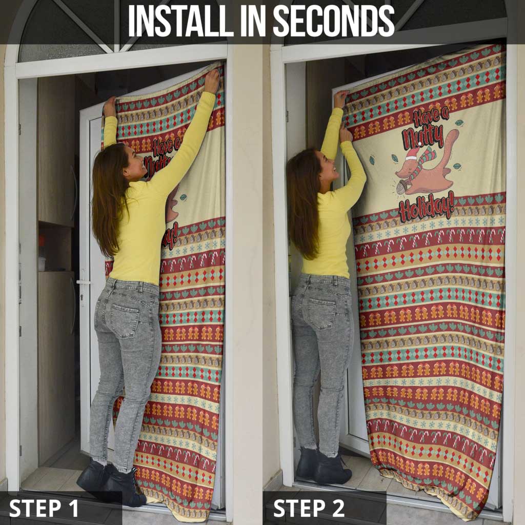 Have A Nutty Holiday Christmas Christmas Door Cover Xmas Holiday Patterns - Wonder Print Shop
