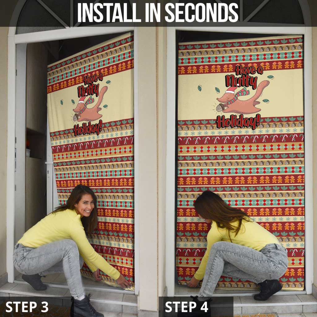 Have A Nutty Holiday Christmas Christmas Door Cover Xmas Holiday Patterns - Wonder Print Shop
