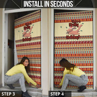 Have A Nutty Holiday Christmas Christmas Door Cover Xmas Holiday Patterns - Wonder Print Shop