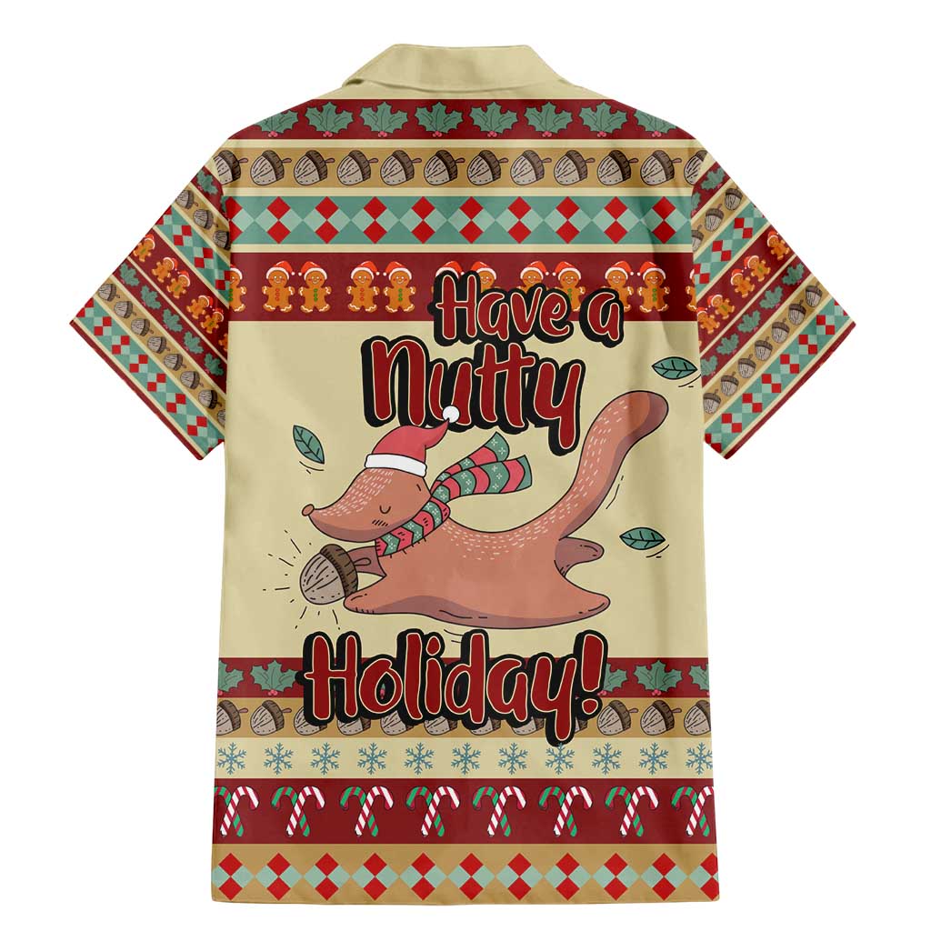 Have A Nutty Holiday Christmas Christmas Family Matching Mermaid Dress and Hawaiian Shirt Xmas Holiday Patterns - Wonder Print Shop