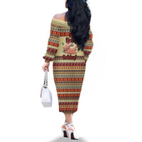 Have A Nutty Holiday Christmas Christmas Family Matching Off The Shoulder Long Sleeve Dress and Hawaiian Shirt Xmas Holiday Patterns - Wonder Print Shop