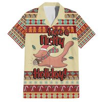 Have A Nutty Holiday Christmas Christmas Family Matching Off Shoulder Maxi Dress and Hawaiian Shirt Xmas Holiday Patterns - Wonder Print Shop