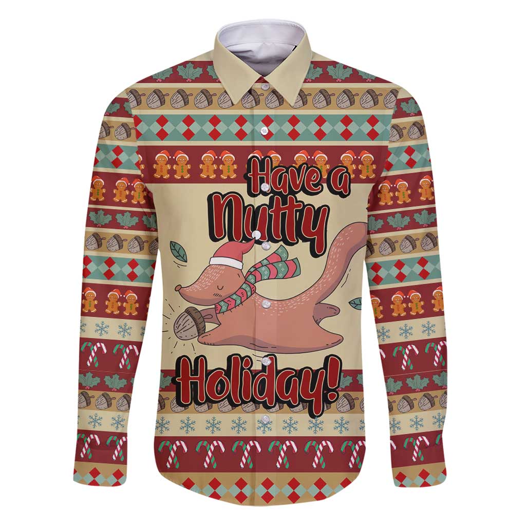 Have A Nutty Holiday Christmas Christmas Family Matching Puletasi and Hawaiian Shirt Xmas Holiday Patterns - Wonder Print Shop