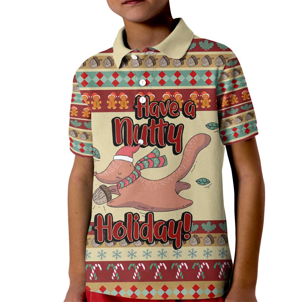 Have A Nutty Holiday Christmas Christmas Kid Polo Shirt Xmas Holiday Patterns - Wonder Print Shop
