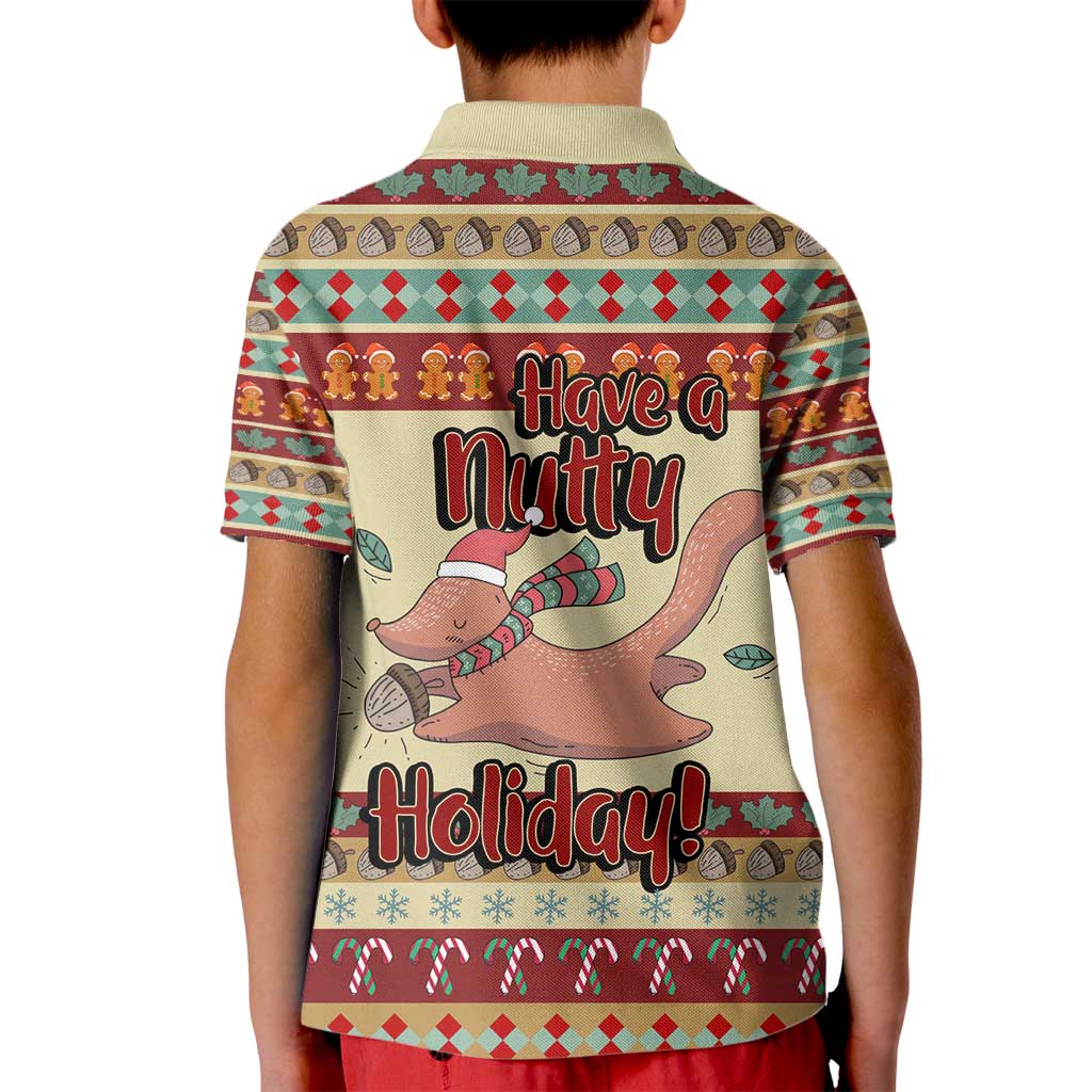 Have A Nutty Holiday Christmas Christmas Kid Polo Shirt Xmas Holiday Patterns - Wonder Print Shop