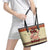 Have A Nutty Holiday Christmas Christmas Leather Tote Bag Xmas Holiday Patterns - Wonder Print Shop