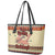 Have A Nutty Holiday Christmas Christmas Leather Tote Bag Xmas Holiday Patterns - Wonder Print Shop