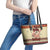 Have A Nutty Holiday Christmas Christmas Leather Tote Bag Xmas Holiday Patterns - Wonder Print Shop