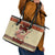 Have A Nutty Holiday Christmas Christmas Leather Tote Bag Xmas Holiday Patterns - Wonder Print Shop