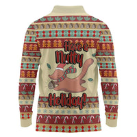 Have A Nutty Holiday Christmas Christmas Long Sleeve Polo Shirt Xmas Holiday Patterns - Wonder Print Shop