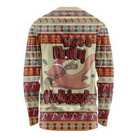 Have A Nutty Holiday Christmas Christmas Long Sleeve Shirt Xmas Holiday Patterns - Wonder Print Shop