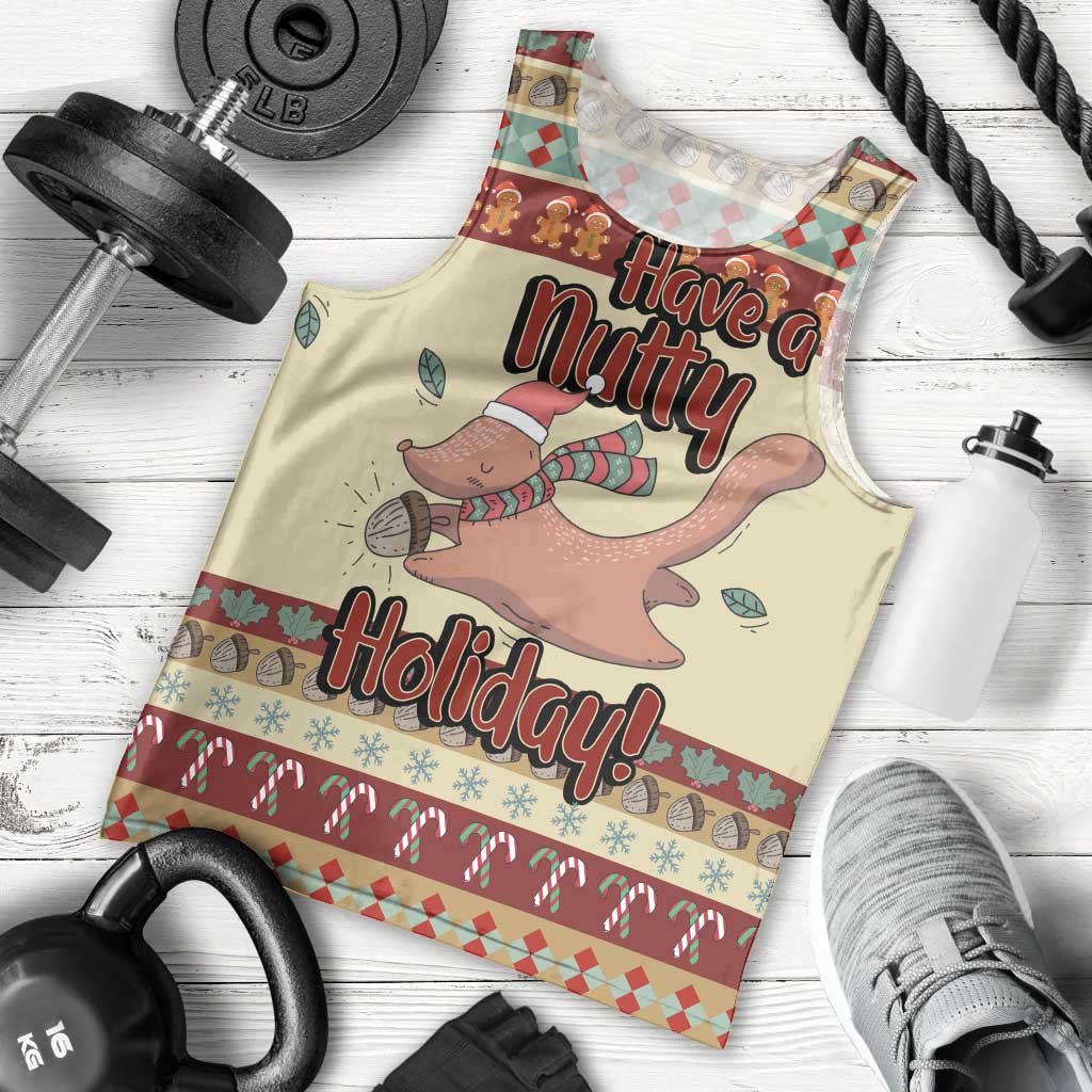Have A Nutty Holiday Christmas Christmas Men Tank Top Xmas Holiday Patterns - Wonder Print Shop