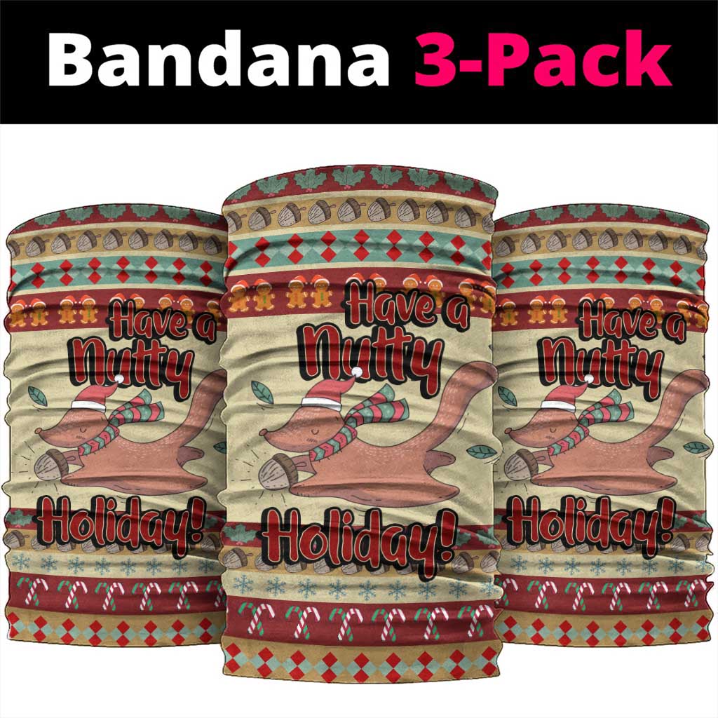 Have A Nutty Holiday Christmas Christmas Neck Gaiter Xmas Holiday Patterns - Wonder Print Shop